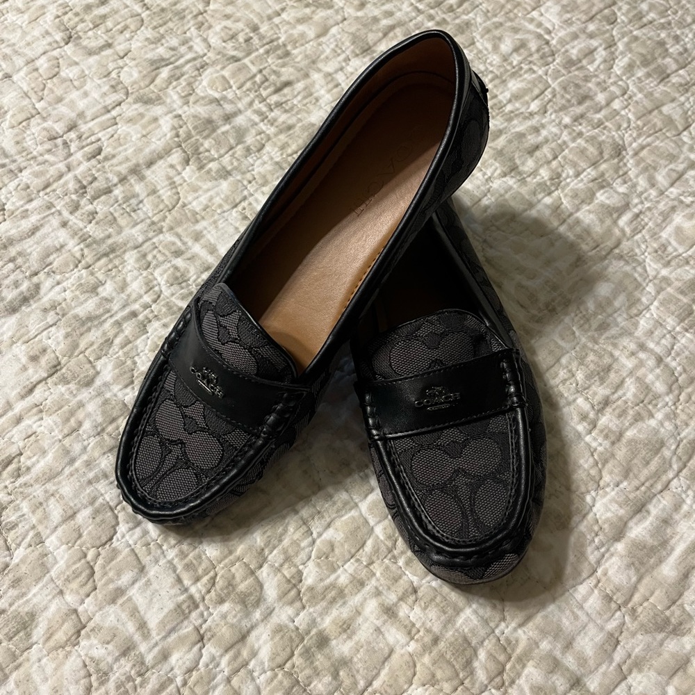 Coach signature loafers size 8.